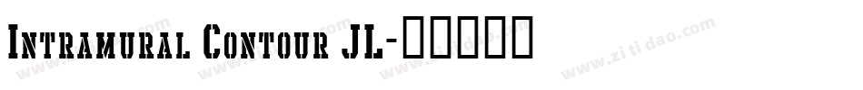 Intramural Contour JL字体转换